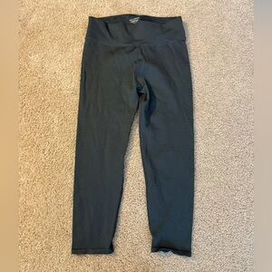 Good American Black Ribbed High-Waist Leggings